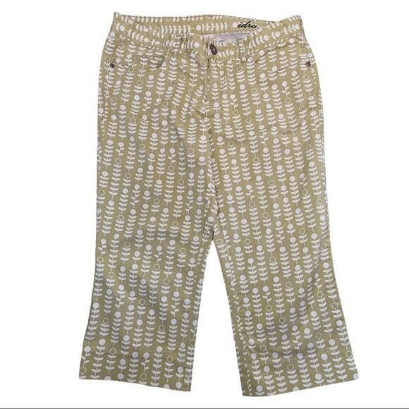 ANTHROPOLOGIE idra folkloric floral crop pants 6 - Picture 3 of 10
